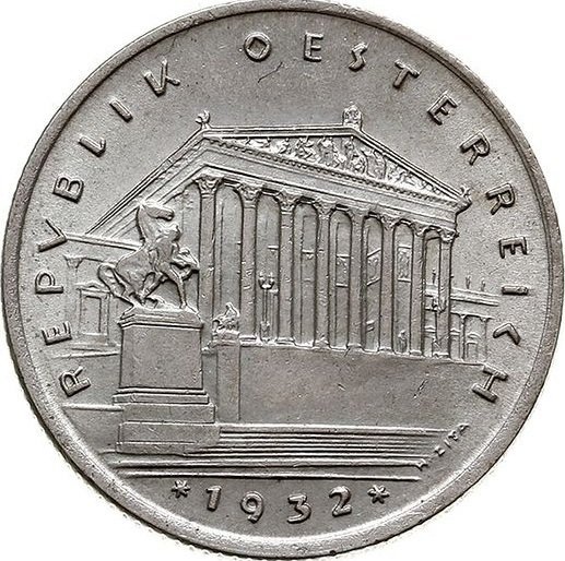 1 Schilling (Ein Schilling - reduced size) — Reverse