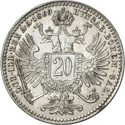 20 Kreuzer (1/5 Florin) — Obverse