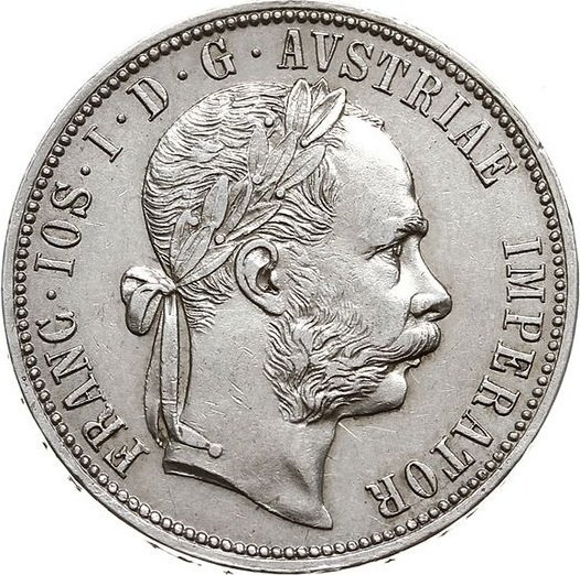 1 Florin (w/o mint mark) — Reverse