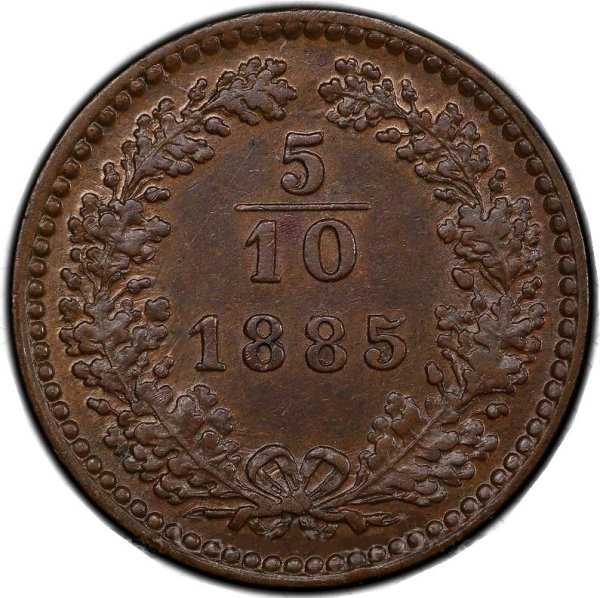 5/10 Kreuzer (Large Eagle) — Obverse