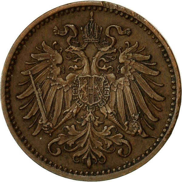 1 Heller (royal escutcheon) — Reverse