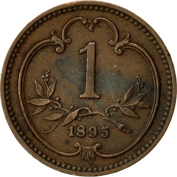 1 Heller (royal escutcheon) — Obverse