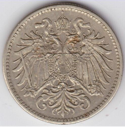 10 Heller (Royal escutcheon) — Reverse