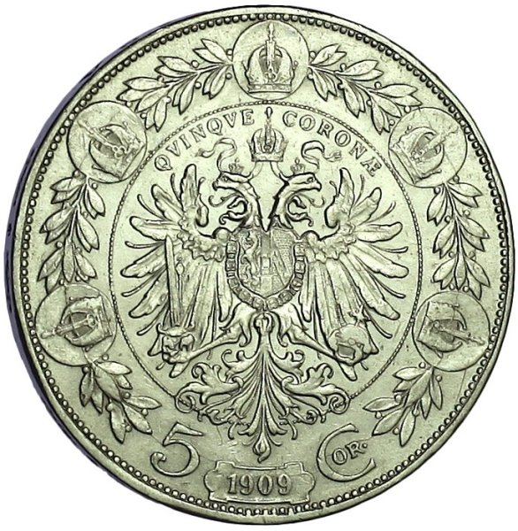 5 Korona (large head) — Obverse