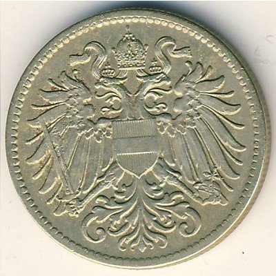 10 Heller (Austrian escutcheon) — Reverse