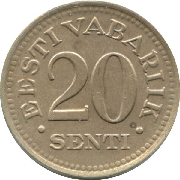 20 Senti — Obverse