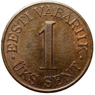 1 Sent — Obverse