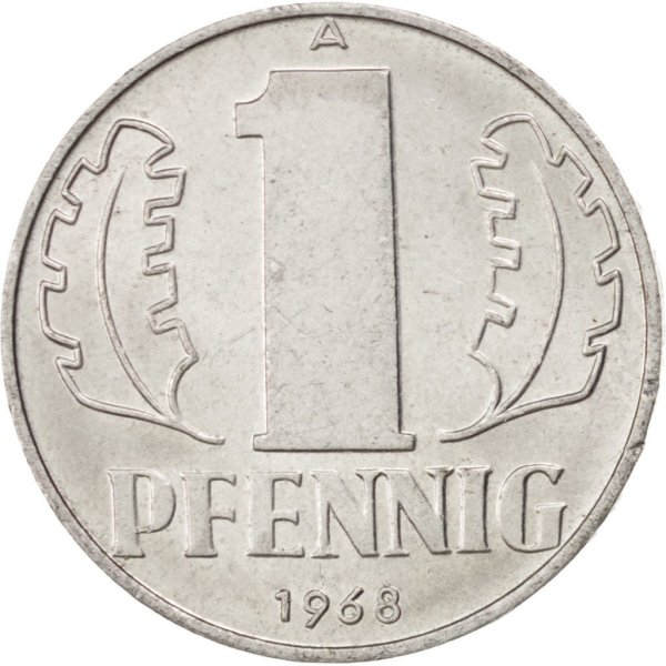 1 Pfennig (large design) — Obverse
