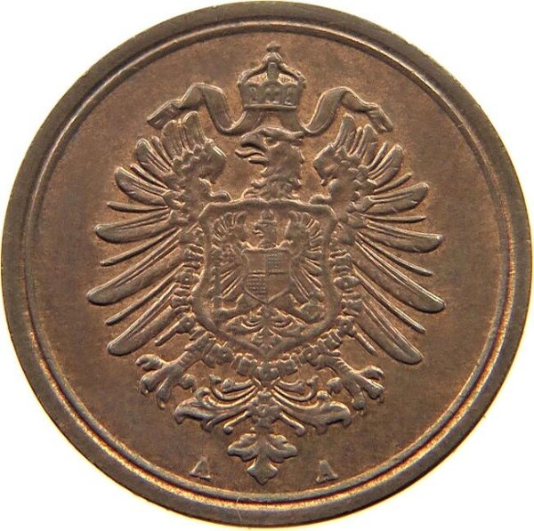 1 Pfennig (A, B, C, D, E, F, G, H, J) — Reverse