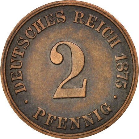 2 Pfennig (A, B, C, D, E, F, G, H, J) — Obverse