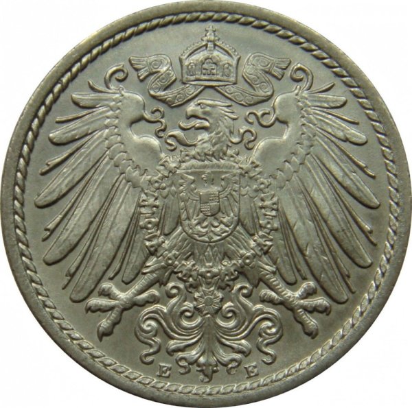 5 Pfennig (A, D, E, F, G, J) — Reverse