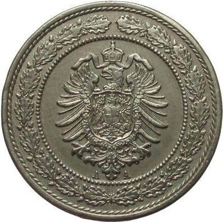 20 Pfennig (A, D, E, F, G, J) — Reverse