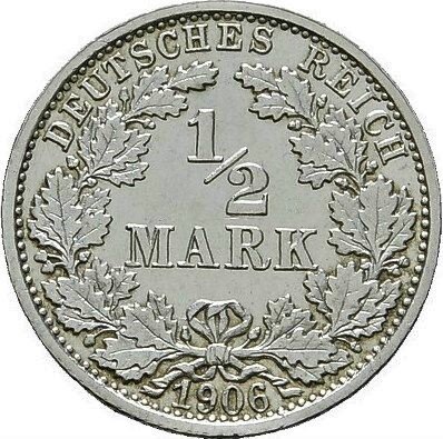 ½ Mark (A, D, E, F, G, J) — Obverse