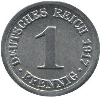 1 Pfennig (A, D, E, F, G, J) — Obverse