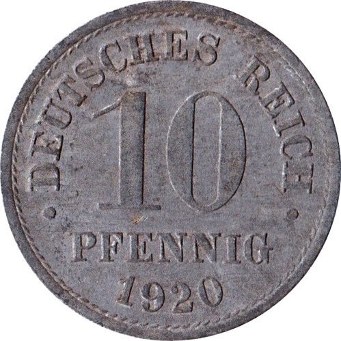 10 Pfennig — Obverse