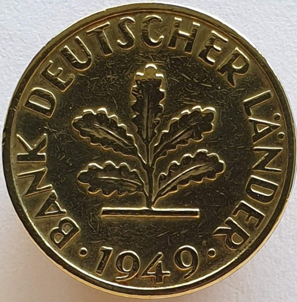 5 Pfennig (D, F, G, J) — Reverse