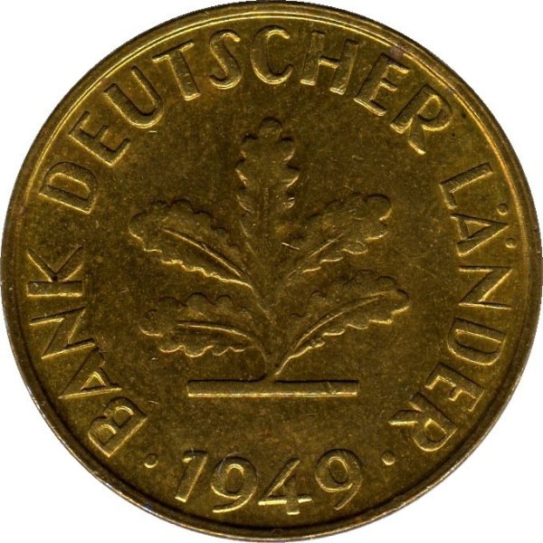 10 Pfennig (D, F, G, J) — Reverse
