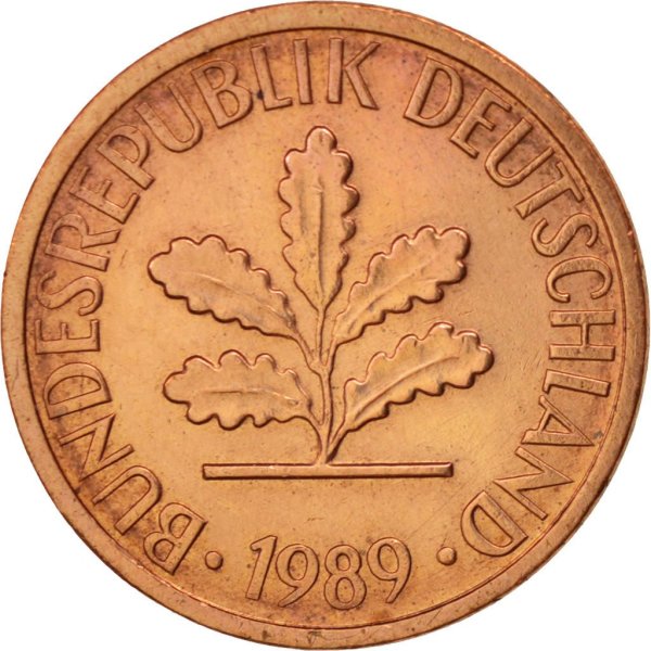 1 Pfennig (A, D, F, G, J) — Reverse