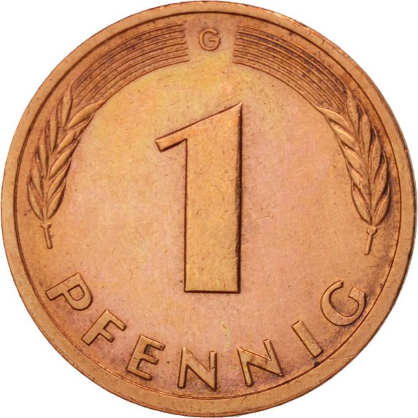1 Pfennig (A, D, F, G, J) — Obverse
