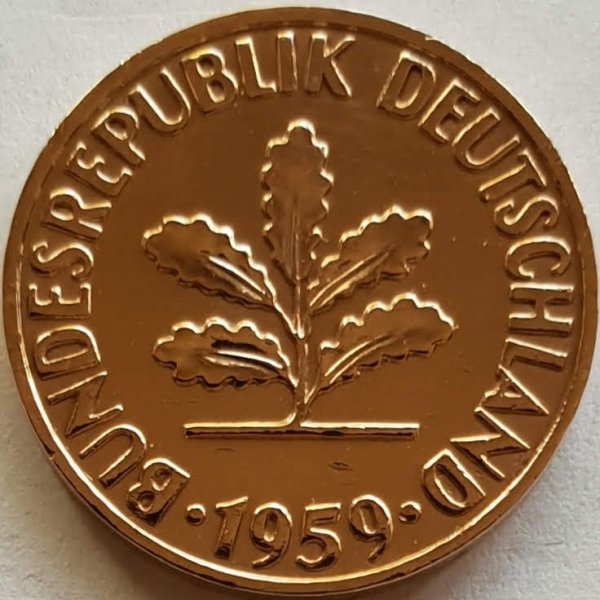 2 Pfennig (D, F, G, J) — Reverse