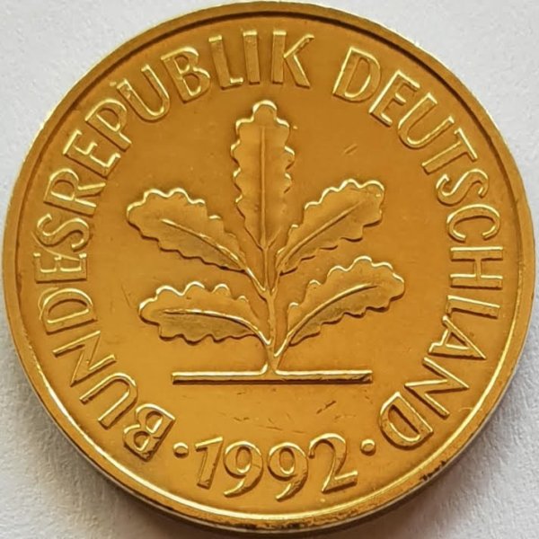 5 Pfennig (A, D, F, G, J) — Reverse