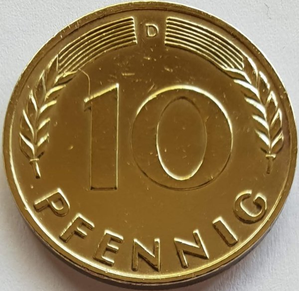 10 Pfennig (A, D, F, G, J) — Obverse
