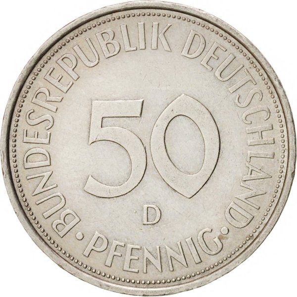 50 Pfennig (A, D, F, G, J) Smooth — Obverse