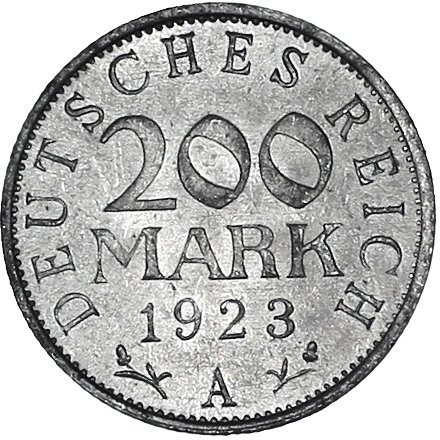 200 Mark (A, D, E, F, G, J) — Obverse