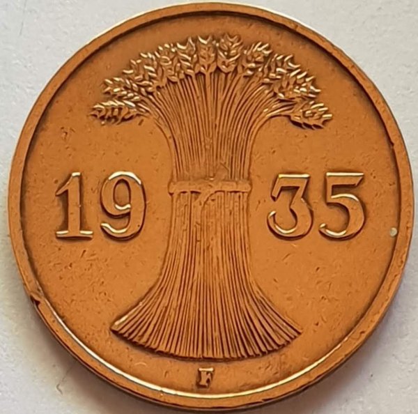 1 Reichspfennig (A, D, E, F, G, J) — Reverse