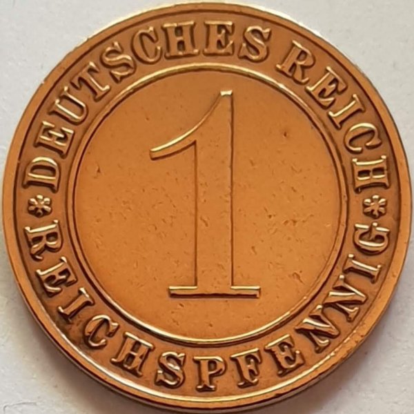 1 Reichspfennig (A, D, E, F, G, J) — Obverse