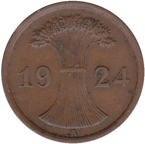 2 Reichspfennig (A, D, E, F, G, J) — Reverse
