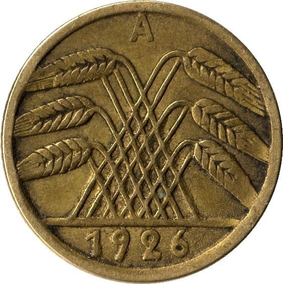 5 Reichspfennig (A, D, E, F, G, J) — Reverse