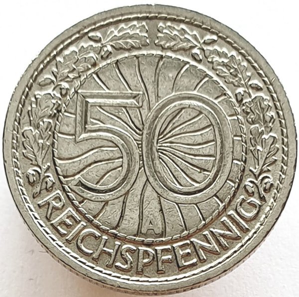 50 Reichspfennig (A, D, E, F, G, J) — Obverse