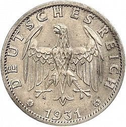3 Reichsmark (A, D, E, F, G, J) — Reverse