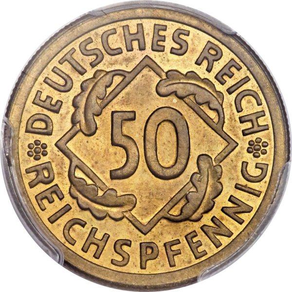 50 Reichspfennig (A, E, F, G) — Obverse