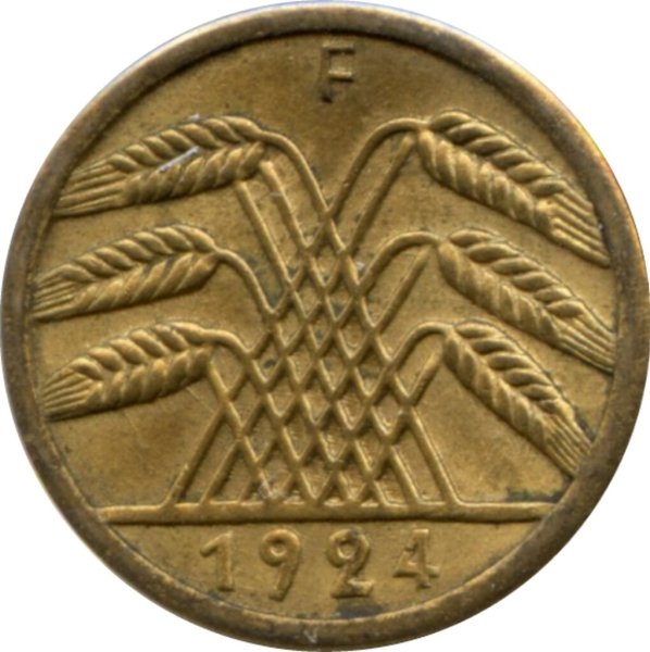 5 Rentenpfennig (A, D, E, F, G, J) — Reverse