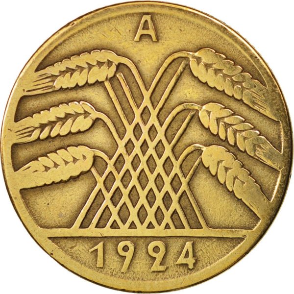 10 Rentenpfennig (A, D, E, F, G, J) — Reverse