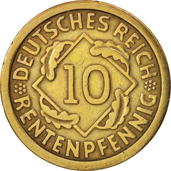 10 Rentenpfennig (A, D, E, F, G, J) — Obverse