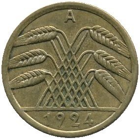 50 Rentenpfennig (A, D, E, F, G, J) — Reverse