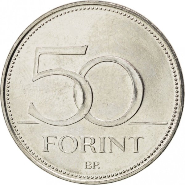 50 Forint (Saker Falcon "Falco cherrug") — Obverse