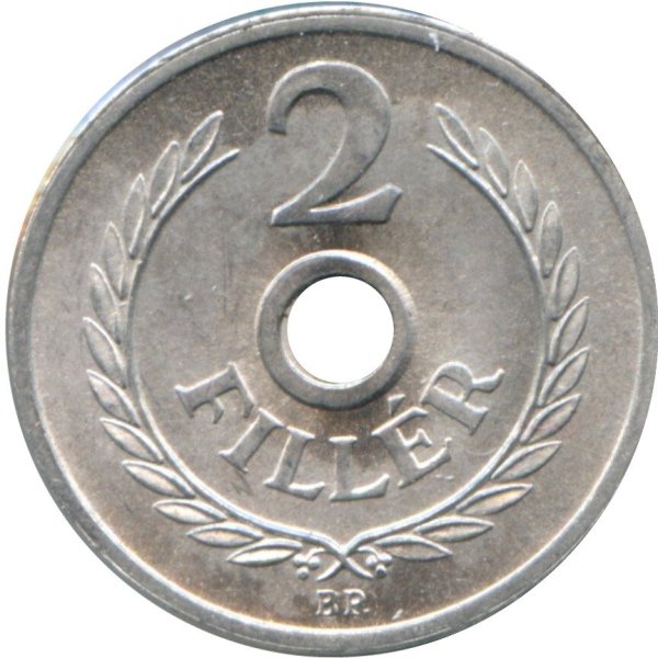 2 Fillér — Obverse