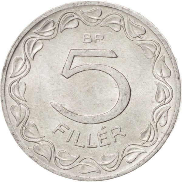 5 Fillér — Obverse