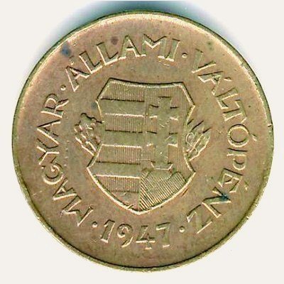2 Fillér — Reverse