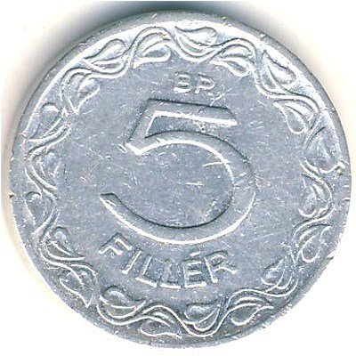 5 Fillér — Obverse