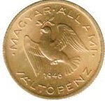 10 Fillér — Reverse