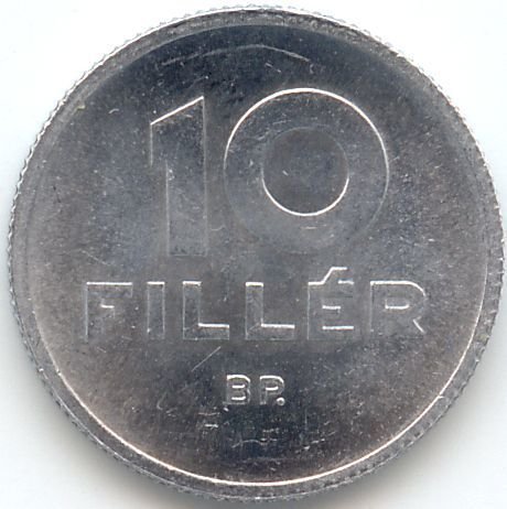 10 Fillér — Obverse