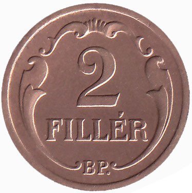 2 Fillér — Obverse
