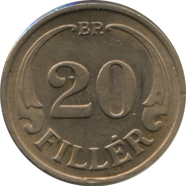 20 Fillér — Obverse