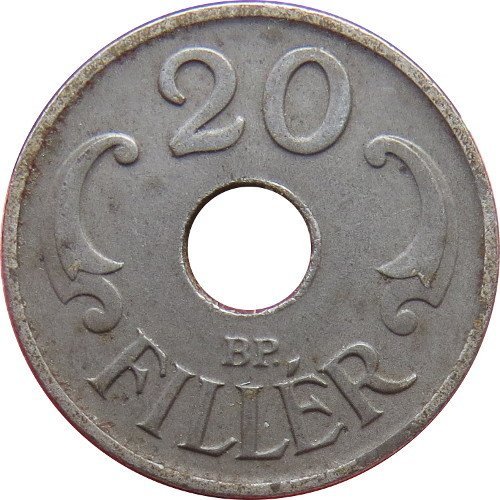 20 Fillér — Obverse