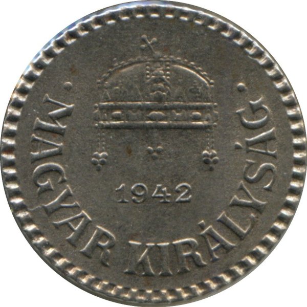 2 Fillér (Reeded rim) — Reverse